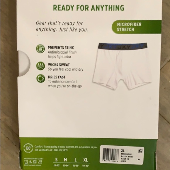 JKY Active Microfiber Stretch Boxer Brief -2 Pack - Picture 3 of 3